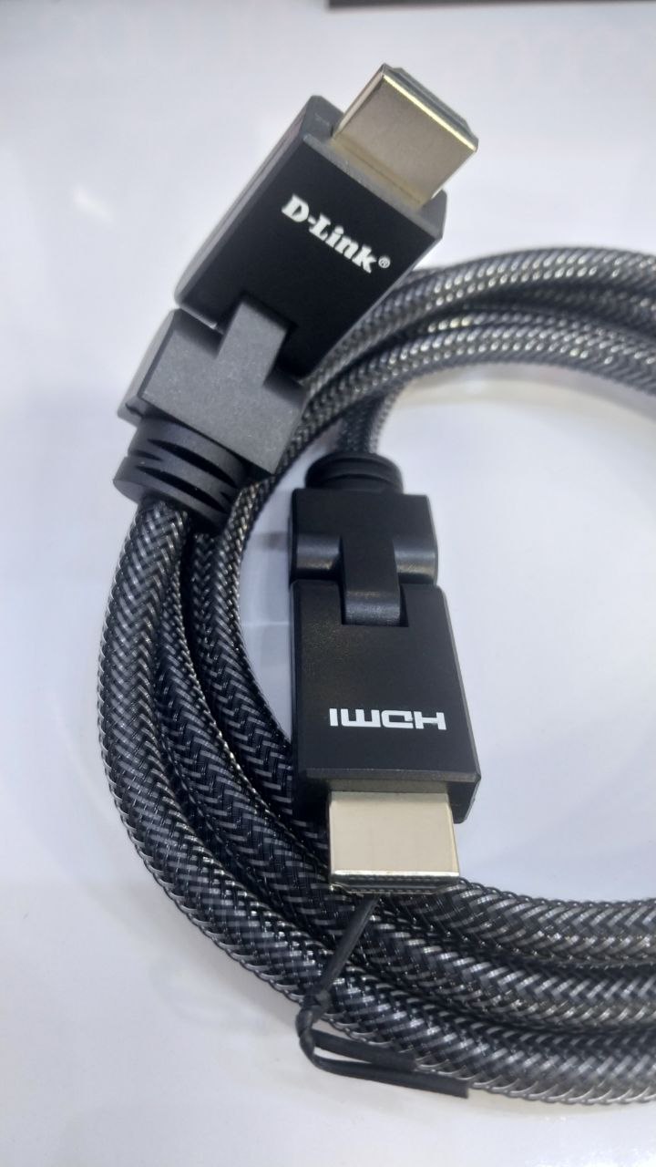 کابل HDMI ورژن 2 دی لینک با قابلیت چرخش 180 درجه کانکتور ل