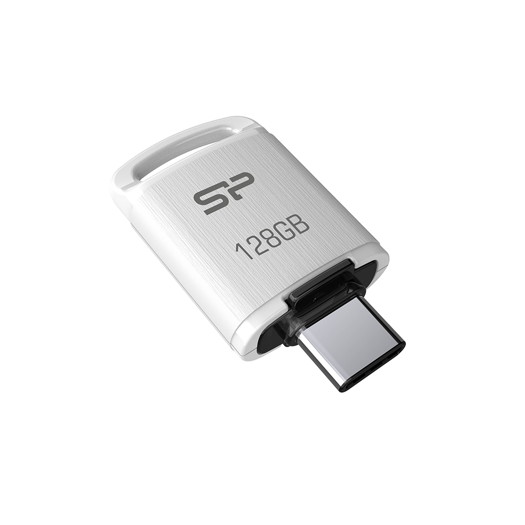 فلش سیلیکن پاور Type C 64GB USB3.2 (Gen1) Mobile C10 سفید