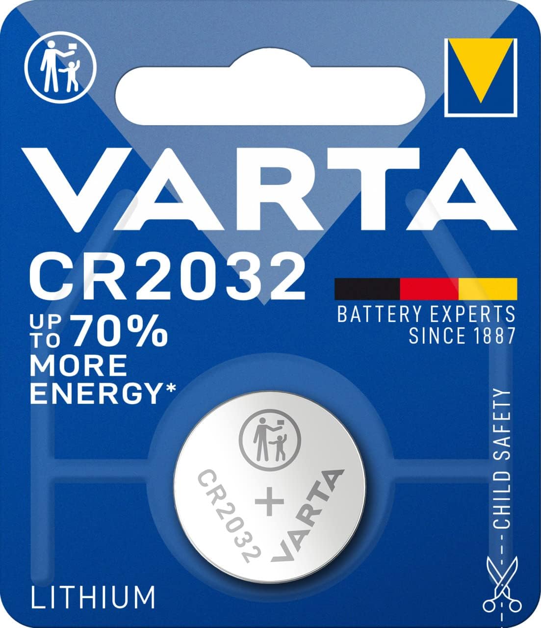 1 باتری سکه ایی 2032 وارتا مدل VARTA CR2032