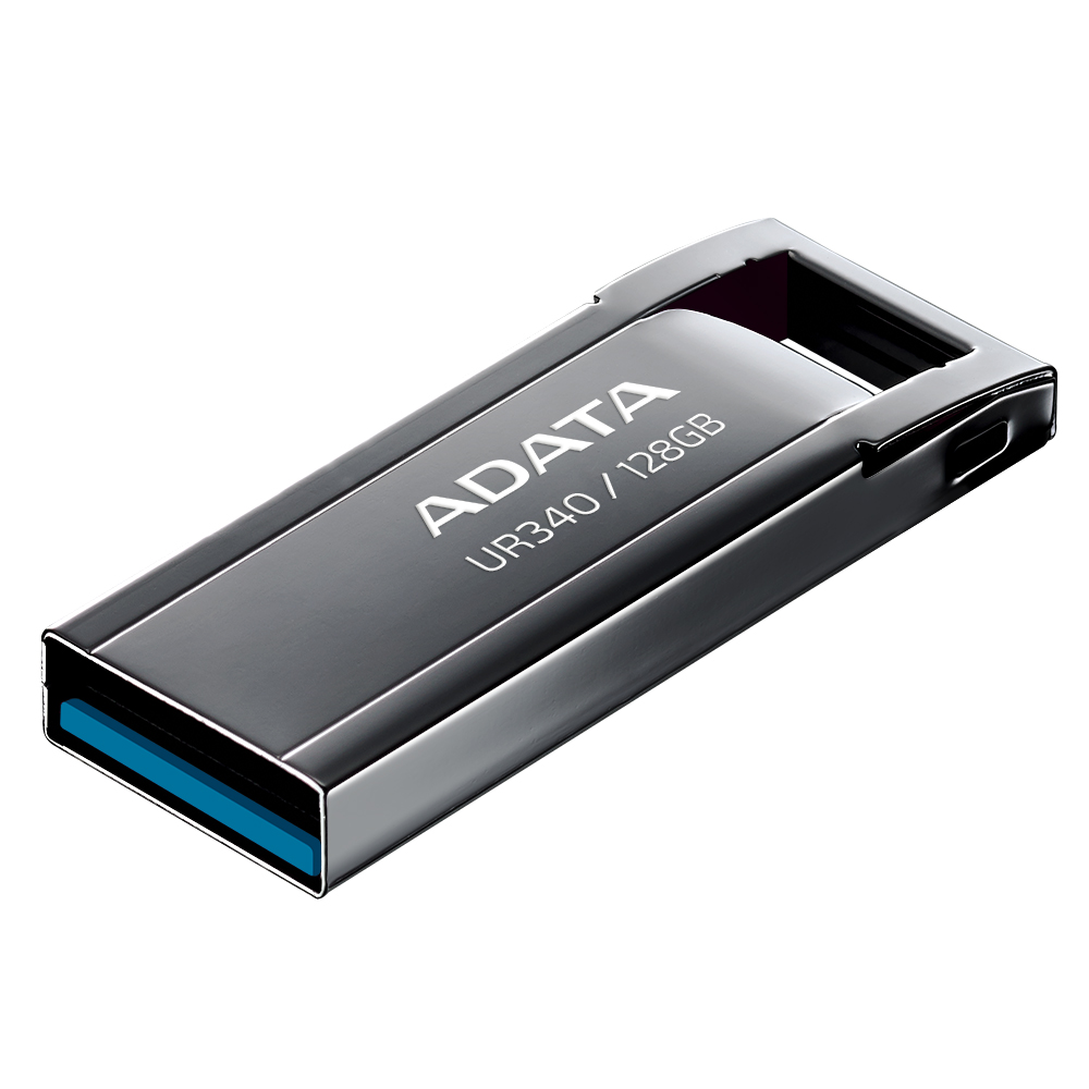 ADATA UR340 USB Flash Drive, Solidly Compact, 128GB 3