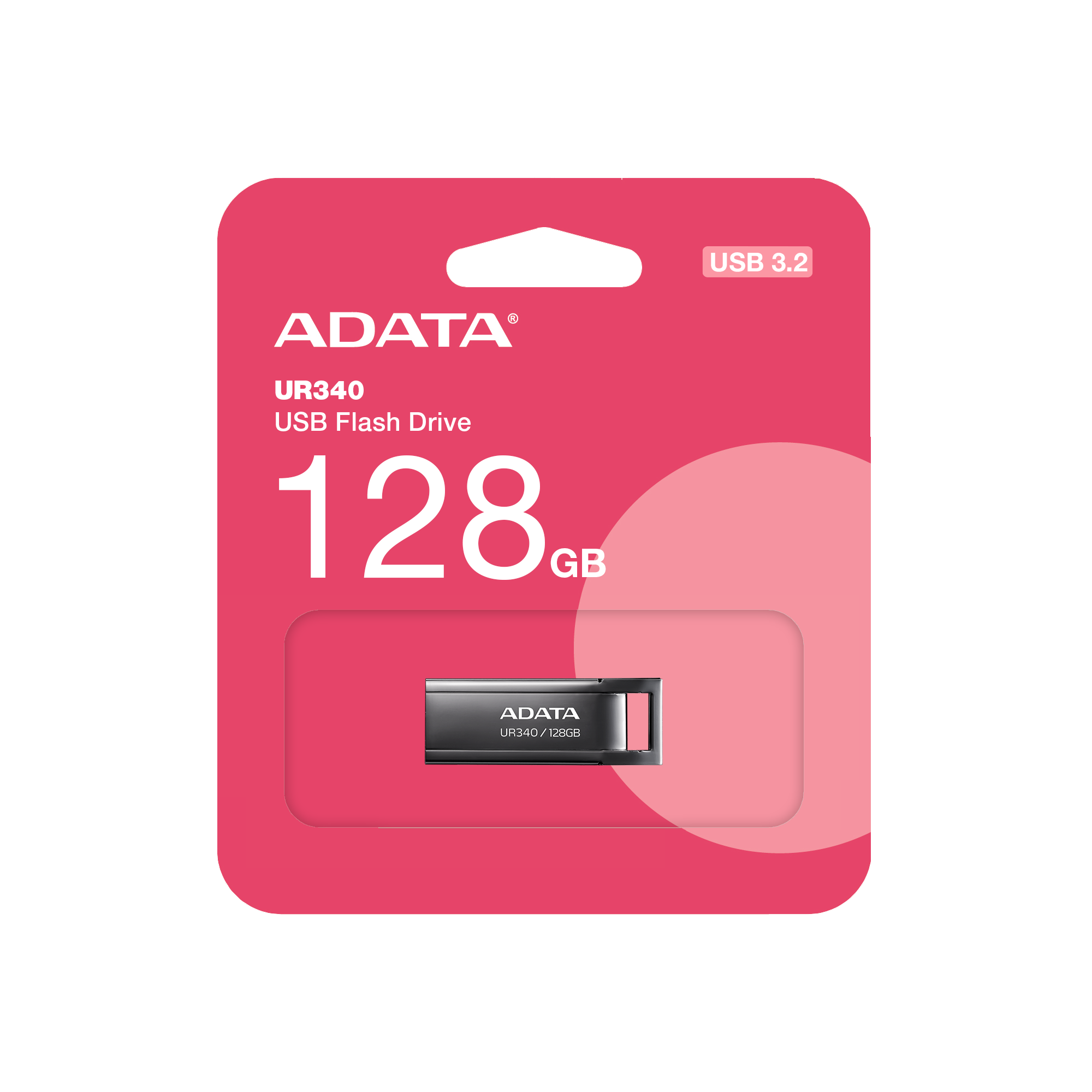 ADATA UR340 USB Flash Drive, Solidly Compact, 128GB 5
