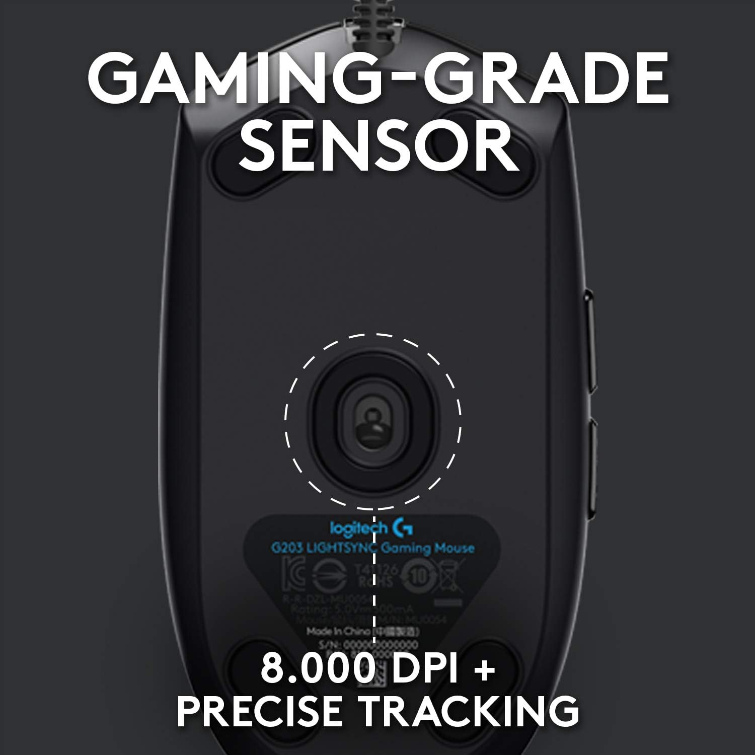 ماوس سیمی گیمینگ لاجیتک G102 Light Sync با نورپردازی RGB قابل تنظیم، 6 دکمه قابل برنامه ریزی 5