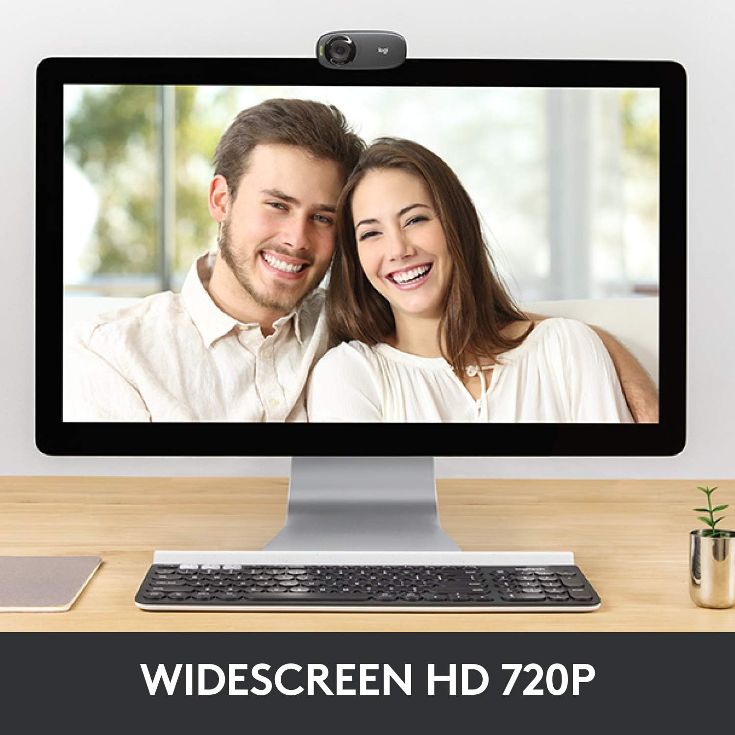 وب کم HD لاجیتک C310، کاهش نویز، تصویر ویدئویی عریض، رزلوشن 720P، تنظیم نور خودکار