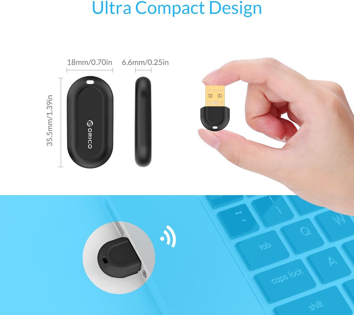 ثOrico Bluetooth 4.0 Adaptor BTA-408