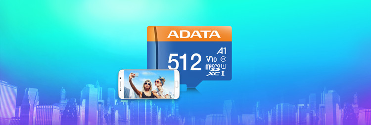 کارت حافظه microSDXC ای دیتا مدل Premier کلاس 10 استاندارد UHS-I V10 A1سرعت 100MBps ظرفیت 32، 64 و 128 گیگابایت به همراه آداپتور SD