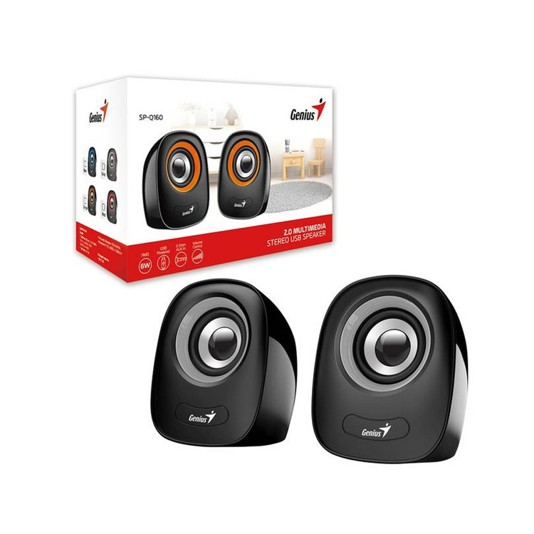 اسپیکر دو تیکه کوچک جنیوس مدل مراه کارتن enius SP-Q160