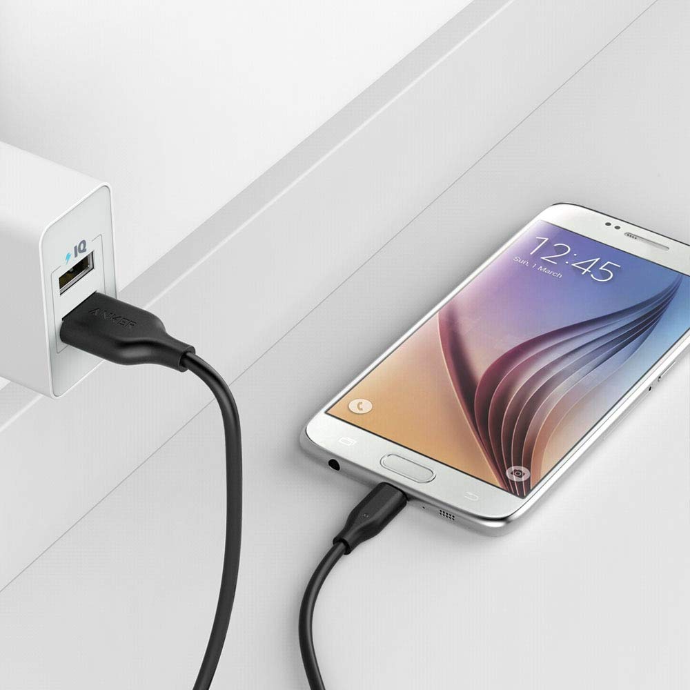 کابل 180سانتی‌متری Micro USB انکر مدل   PowerLine A8133 micro-USB