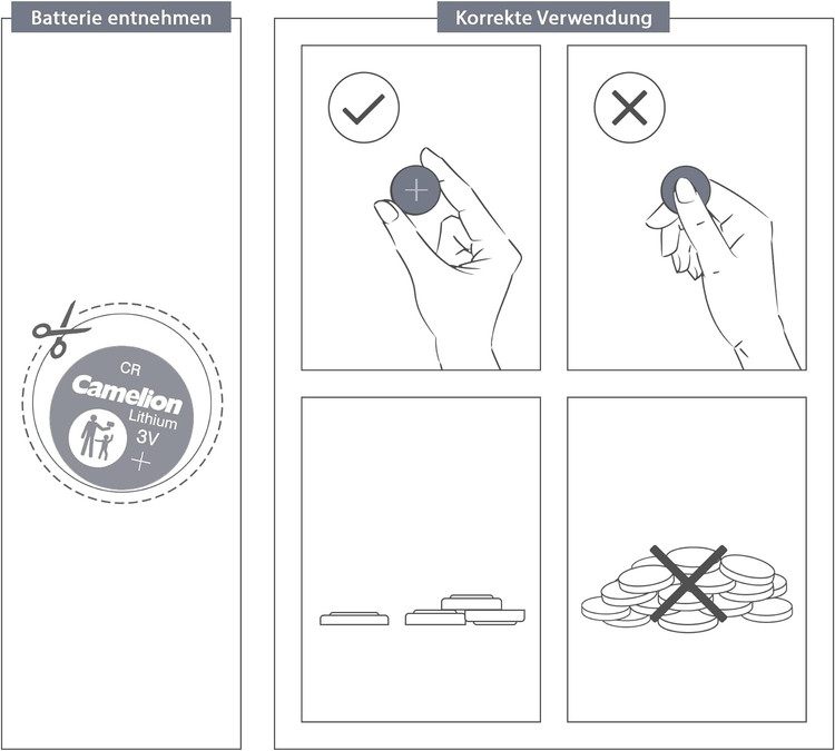 5 باتری سکه ایی کملیون CR2430