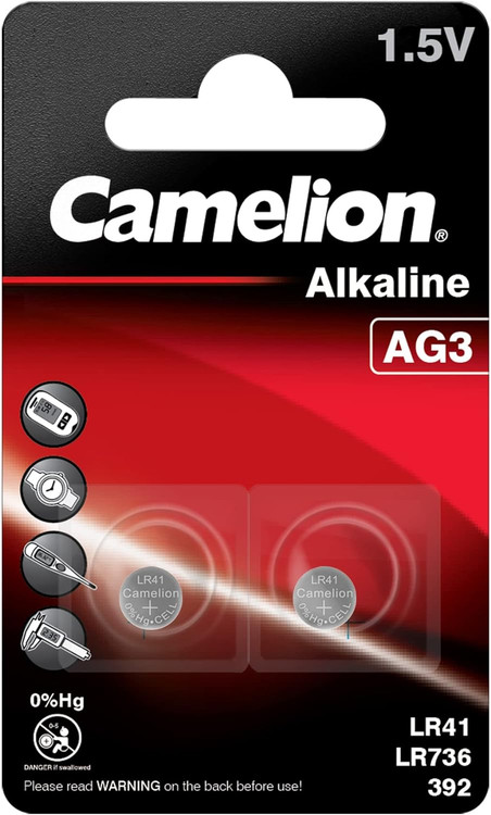 Q باتری آلکالاین کملیون پک دوتایی AG3 LR41