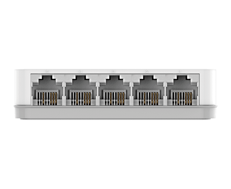 سویچ 5 پورت شبکه دی لینک DES-1005C پشت