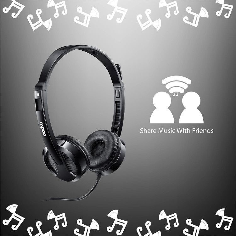 هدست USB و استریو رپو H120 با میکروفن کاهش نویز 4