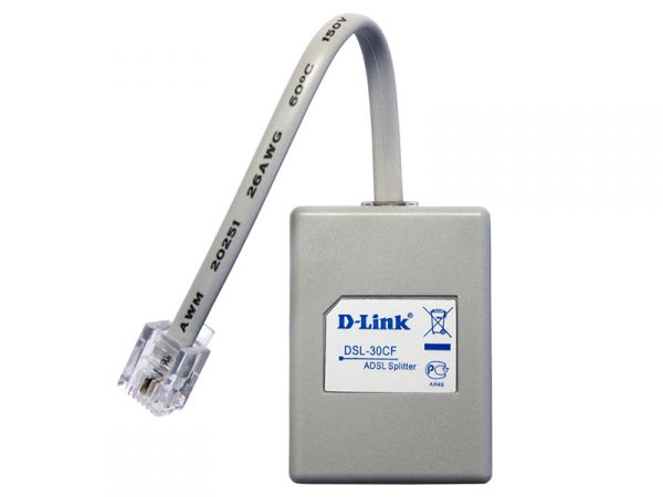 اسپلیتر- نویزگیر ADSL همراه 12 سانتیمتر کابل تلفن D-Link DSL-30CF