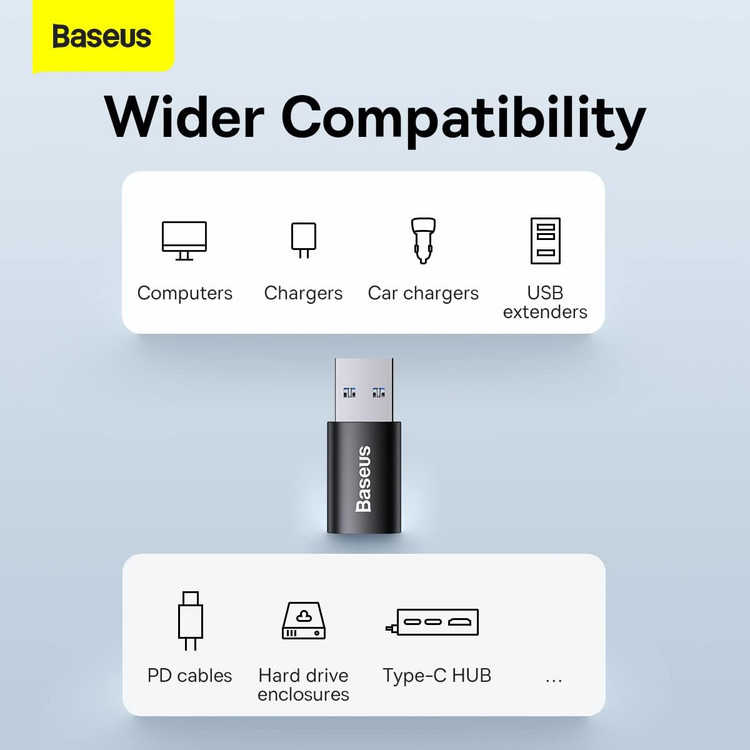 مبدل Type C USB 3.1 به USB 3.1 Type A بیسوس ZJJQ000101 ص