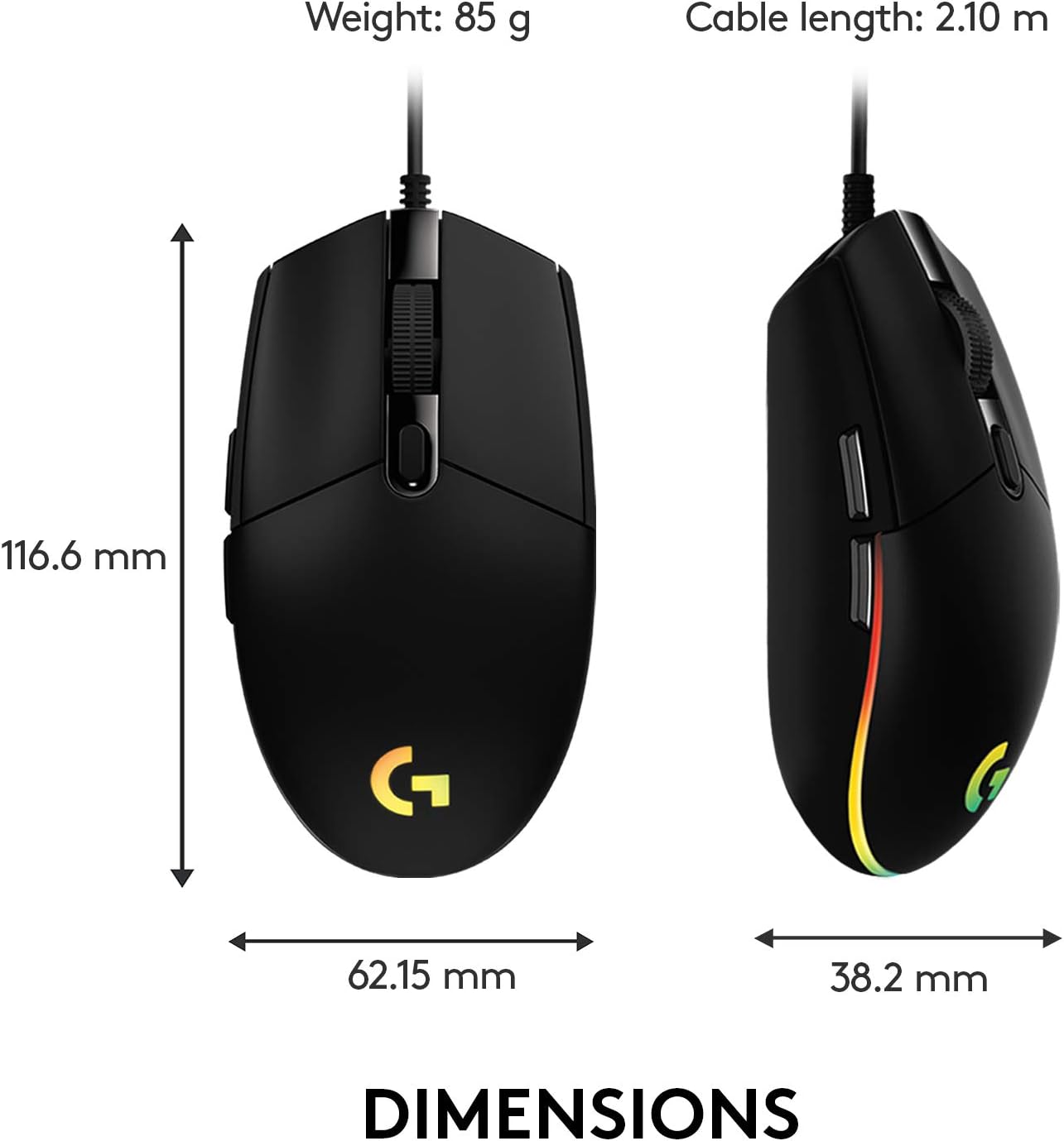 لاجیتک G102 Light Sync با نورپردازی RGB قابل تنظیم