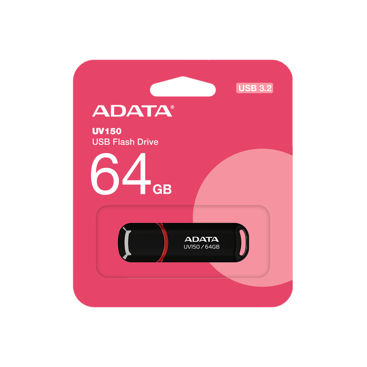فلش مموری USB 3.2 ای دیتا 64 گیگابایت UV150 جلد