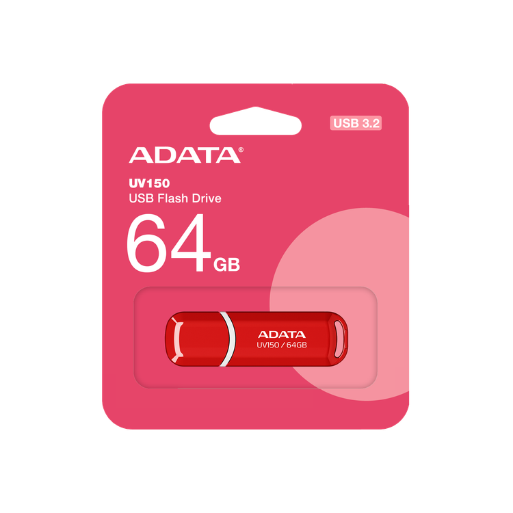 فلش مموری USB 3.2 ای دیتا 64 گیگابایت UV150 جلد