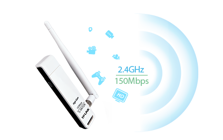 کارت شبکه USB و بیسیم تی پی-لینک مدل TL-WN722N High Gain