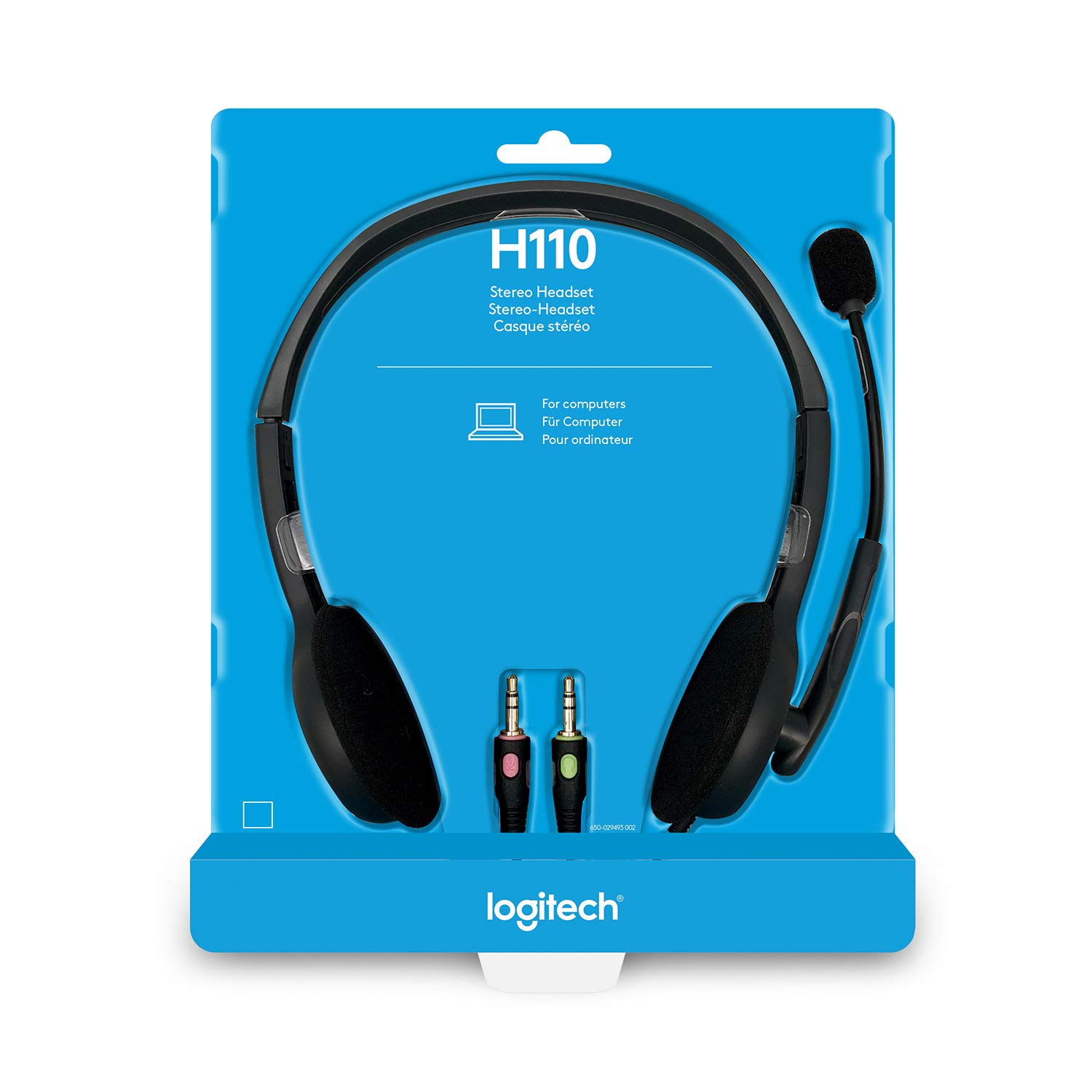 هدست سیمی دو فیش لاجیتک Logitech H110