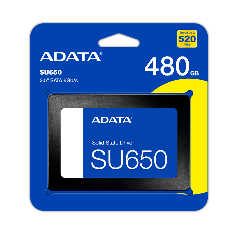 اساسدی 480 گیگابایت ای دیتا 3D NAND Flash SU650 تصویر با پک