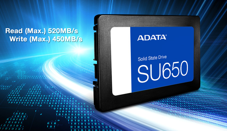 اساسدی 480 گیگابایت ای دیتا 3D NAND Flash SU650 مشخصات سرعت