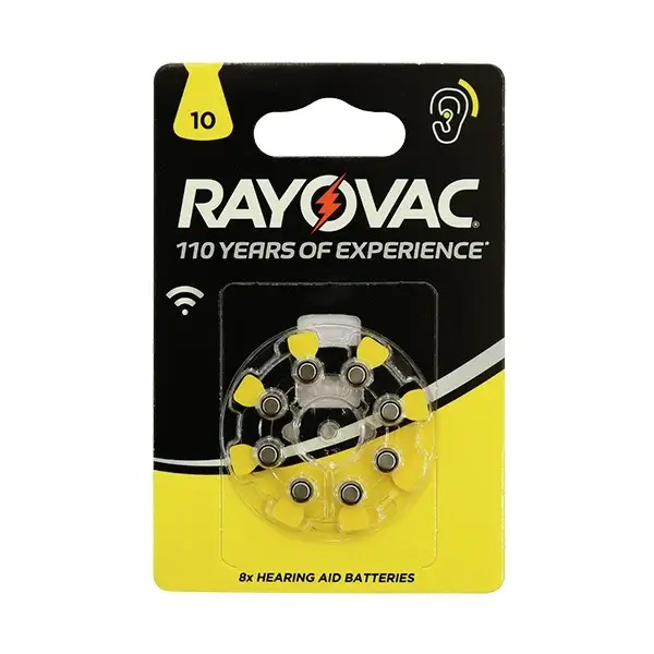 باتری سمعک ریواک Rayovac سایز 10 پک 8 تایی