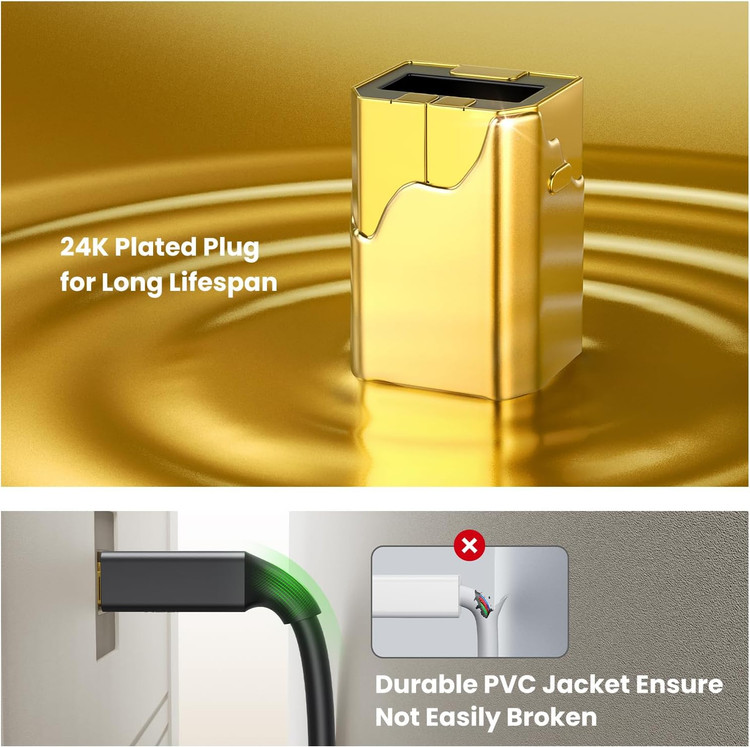 کابل پرینتر یوگرین مدل US135-10351 طول 3 متر روکش طلای سوکتها