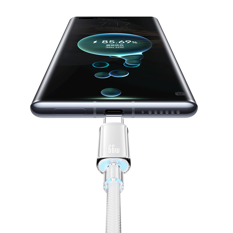 کابل شارژ USB-A به USB-C یوسمز مدل SJ658 طول 1.2 متر درگاه موبایل