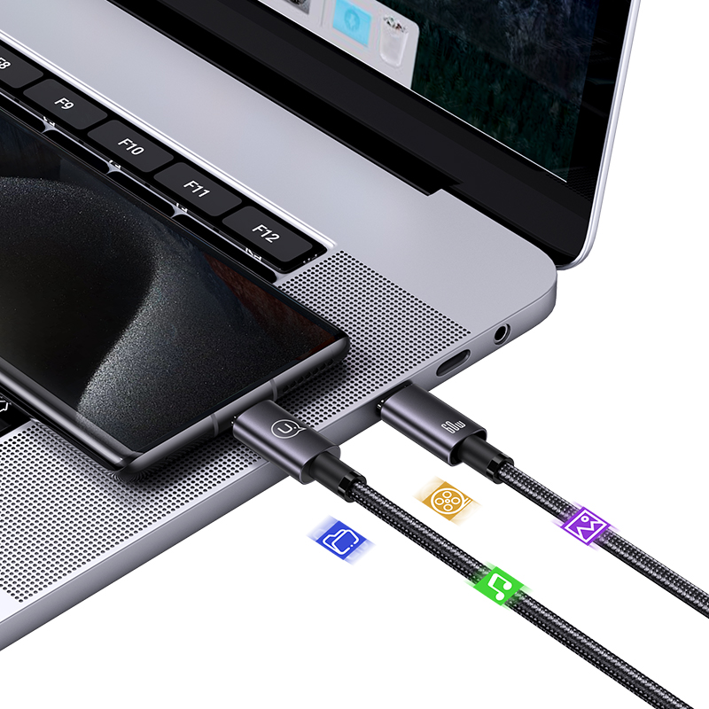 کابل شارژ USB-C به USB-C یوسمز مدل SJ661 طول 1.2 متر اتصال موبایل به لپ تاپ