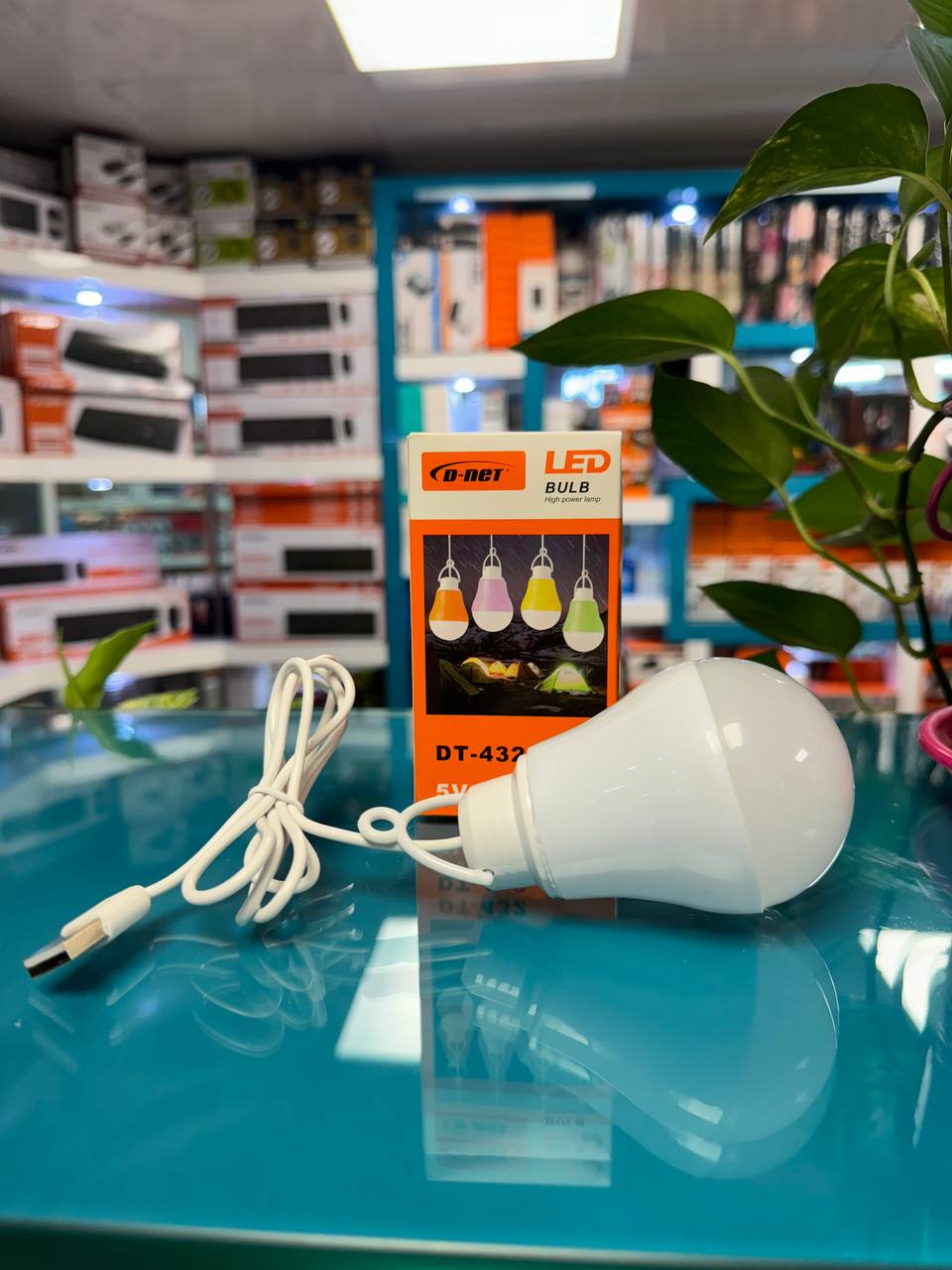 لامپ USB LED آویزدار 5 ولت، 5 وات سفید