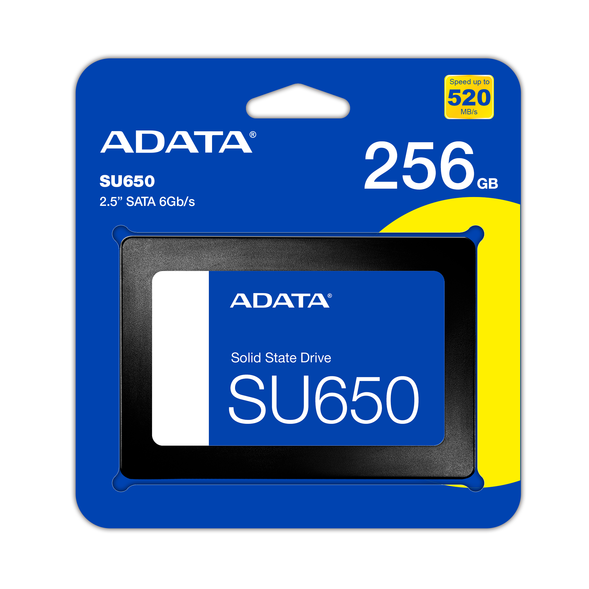 حافظه SSD ای دیتا مدل 3D NAND Flash SU650 256GB  با پک