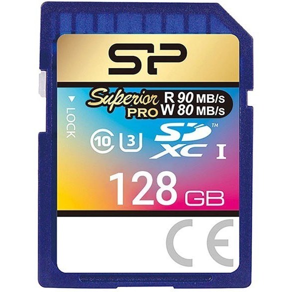 کارت حافظه 128 گیگابایت SD سیلیکون پاور Superior Pro SDXC UHS-I کلاس C10 U3