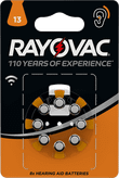 باتری سمعک ریواک Rayovac سایز 13 بسته 8 عددی