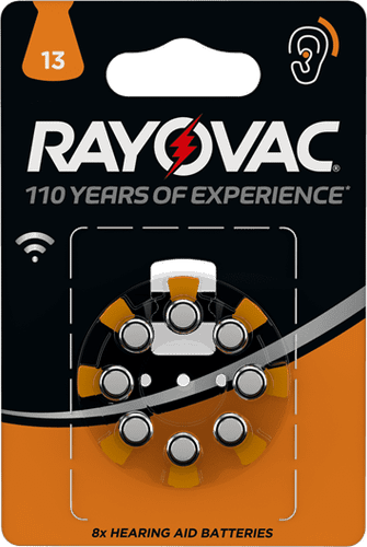 باتری سمعک ریواک Rayovac سایز 13 بسته 8 عددی