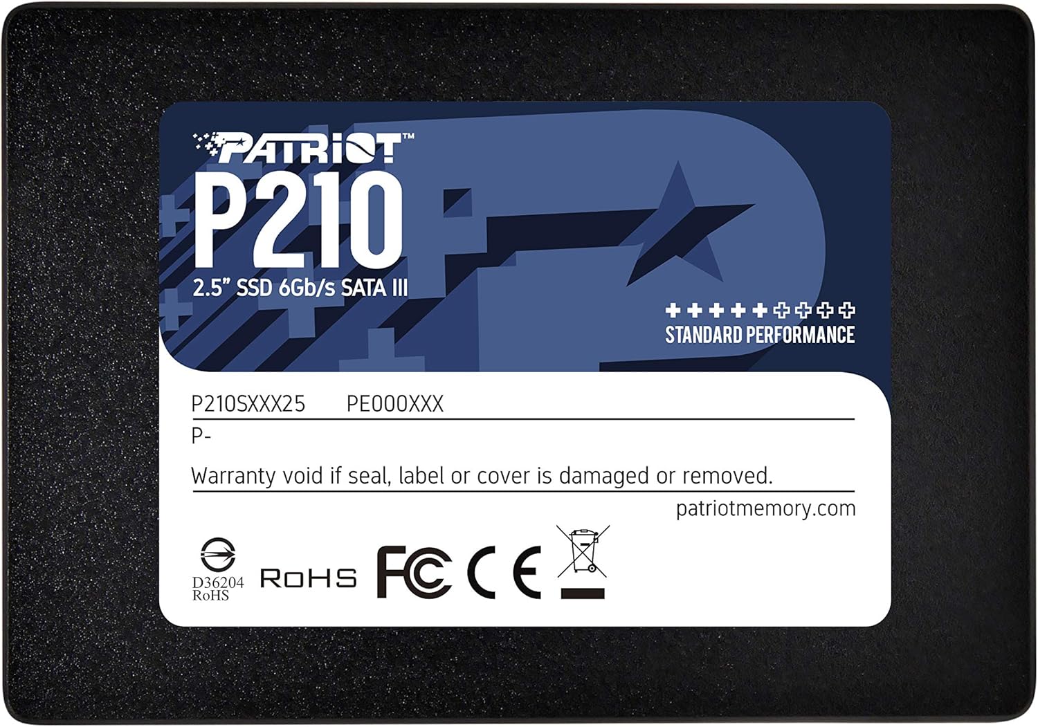 حافظه SSD پاتریوت 128 گیگابایت مدل P210 پنج