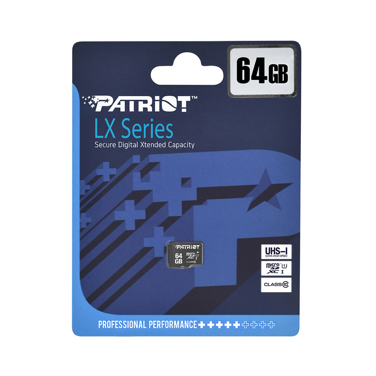 کارت حافظه 64GB پاتریوت LX Series micro SD Flash Memory card