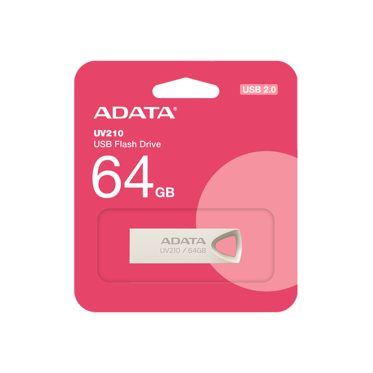 فلش مموری ای دیتا مدل UV210 با ظرفیت 64 گیگابایت