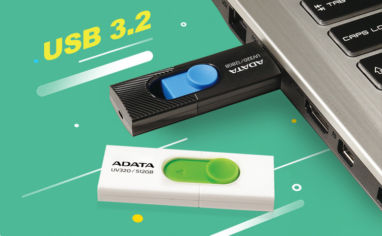 فلش مموری ای دیتا UV320 ظرفیت 64 گیگ