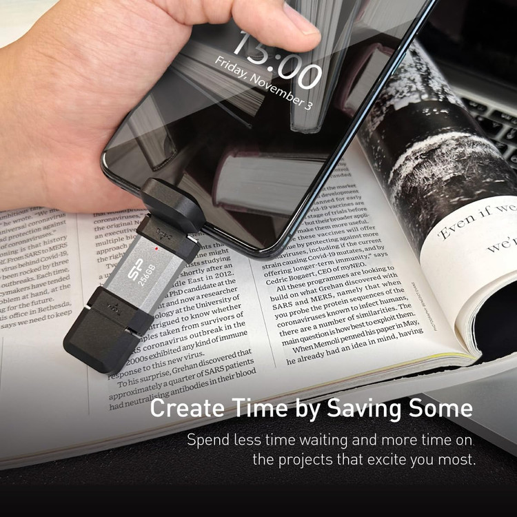 فلش مموری سیلیکون پاور مدل C51 ظرفیت 128گیگابایت