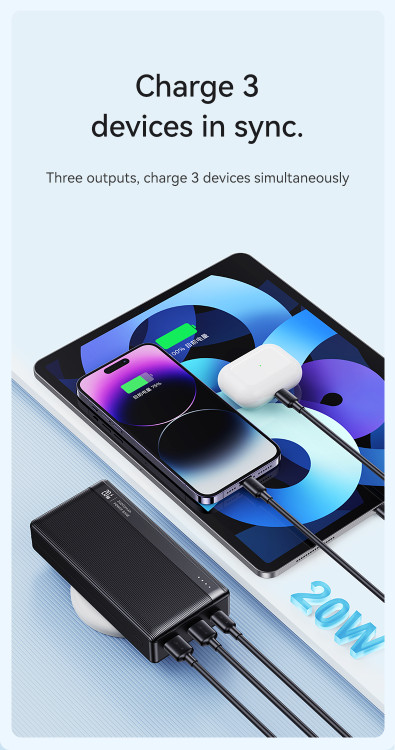 پاوربانک یوسمز مدل CD203 ظرفیت 10000 میلی آمپر ساعت