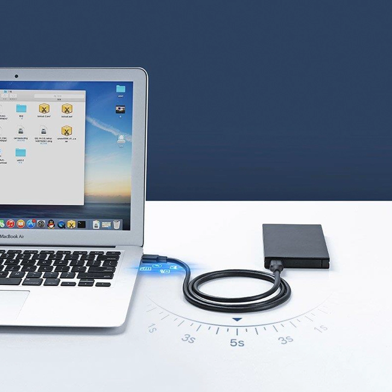 کابل‌  USB-A 3.0 به  USB-A 3.0 یوگرین مدل US128-10370 طول 1 متر  ثث