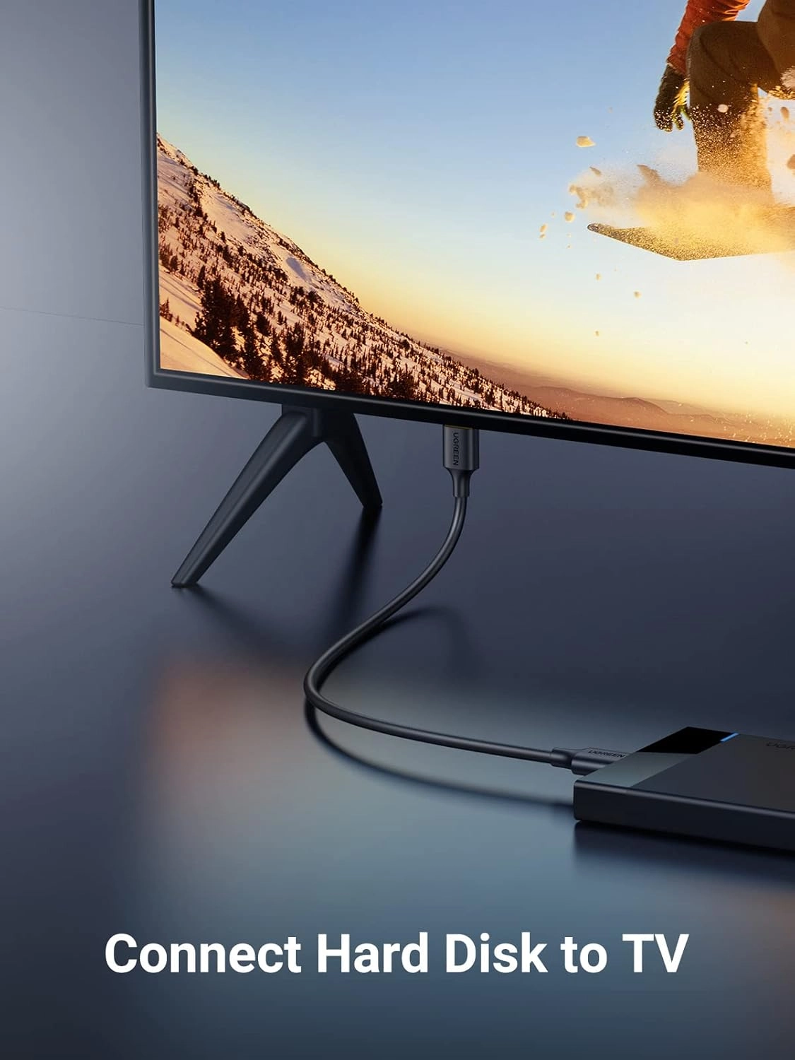 کابل هارد USB3.0 Micro B یوگرین طول نیم متر مدل US130 10840  ب