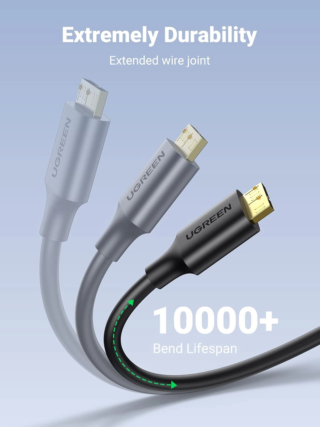 کابل هارد USB3.0 Micro B یوگرین طول نیم متر مدل US130 10840  ت