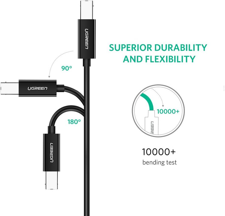 کابل USB-C پرینتر یوگرین مدل 50446-US241 طول 2 مترئ