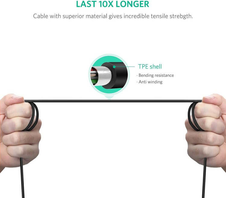 کابل USB-C پرینتر یوگرین مدل 50446-US241 طول 2 متر م