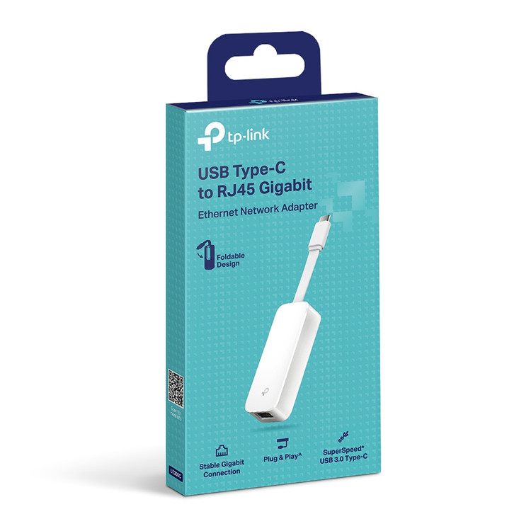 آداپتور شبکه USB Type-C به RJ5 گیگابیتی TP-LINK مدل UE-30بسته بندی
