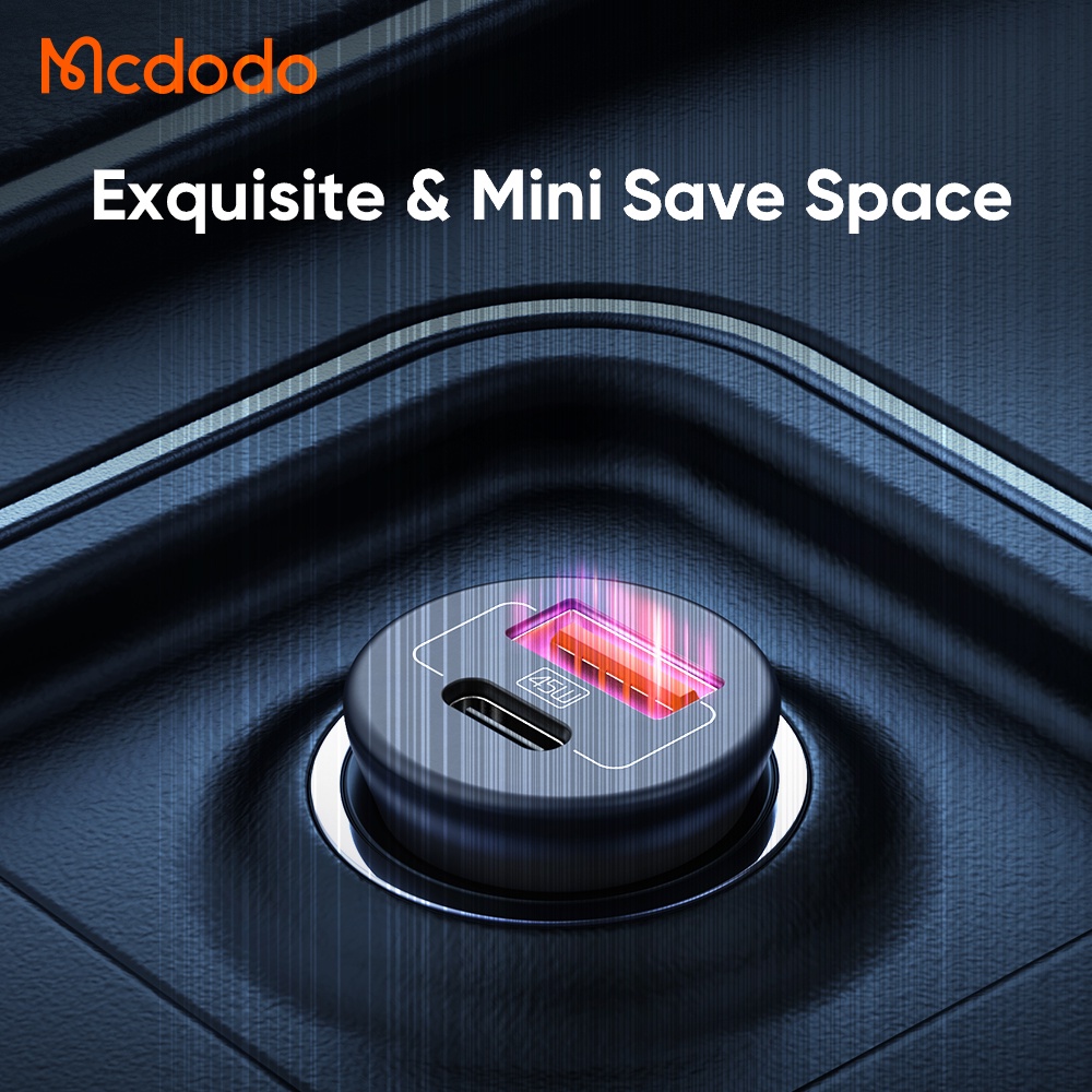 شارژر فندکی 45 وات مک دودو مدل CC-2680 روی ماشین