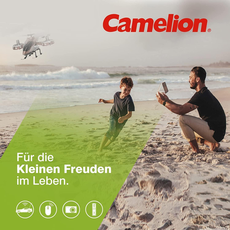 باتری نیم قلم شارژی کملیون 1100 میلی آمپر پک دوتایی AlwaysReady ساحل