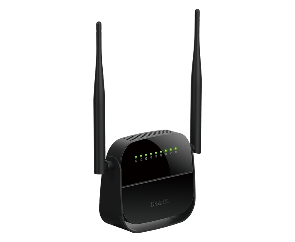 D-Link Wireless N 300 ADSL2+ 4-Port Router DSL-124