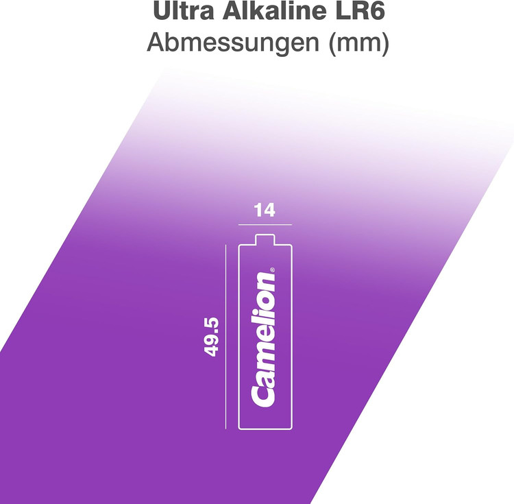 باتری قلمی کملیون مدل اولترا آلکالاین بسته 2 عددی سایز