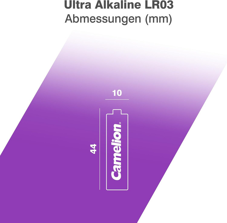 باتری نیم قلمی کملیون مدل اولترا آلکالاین بسته 2 عددی سایز